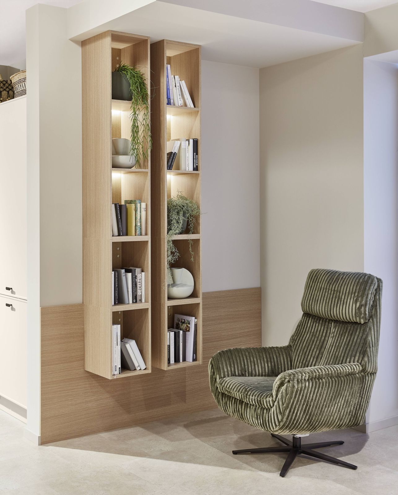 Open shelving system